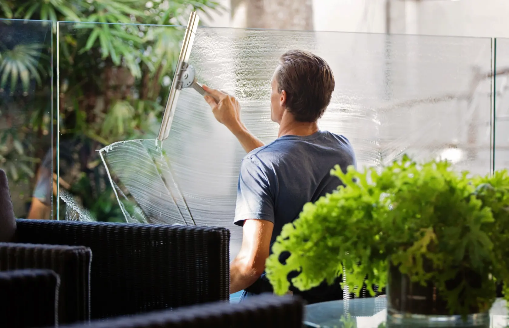 Lavage baies vitrées