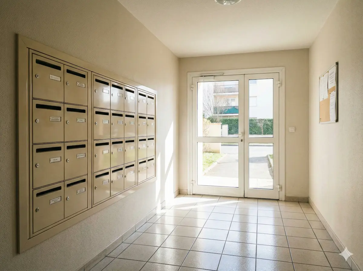 Hall de copropriété propre